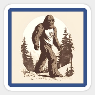 Dope Sasquatch in Nature Sticker